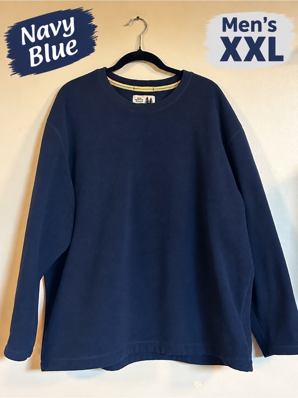 Bass Navy Blue Crewneck Sweatshirt - Men's XXL